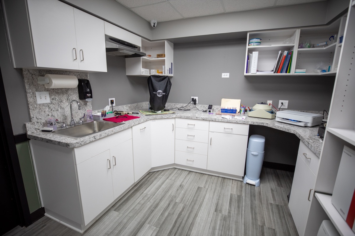 Lab at Plymouth Veterinary Clinic