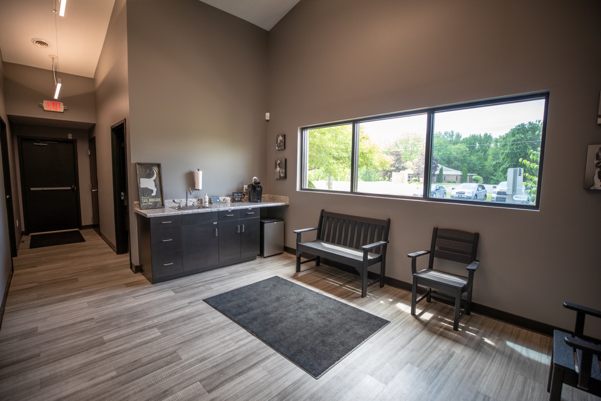 Lobby at Plymouth Veterinary Clinic